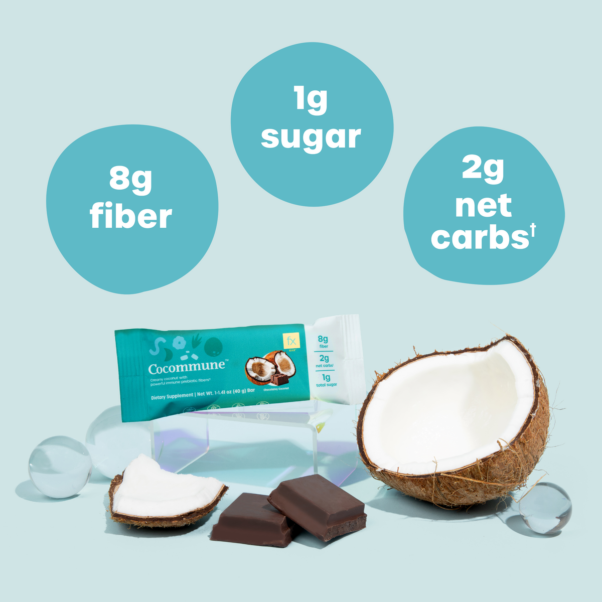 Cocommune™ - Coconut Wellness Bar for Gut, Immune, and Heart Health